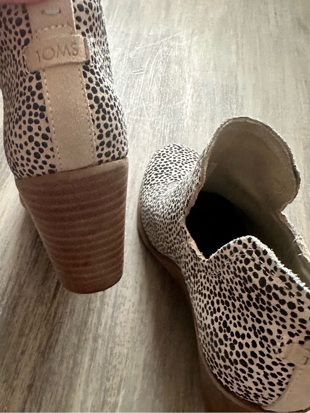 TOMS Kallie Wedge Booties Cheetah Print Suede - Picture 10 of 14